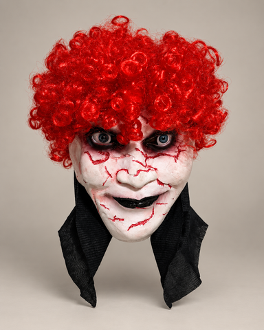 Curly-Haired Creepy Doll Mask