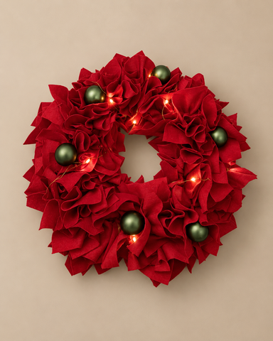 Red Christmas Wreath