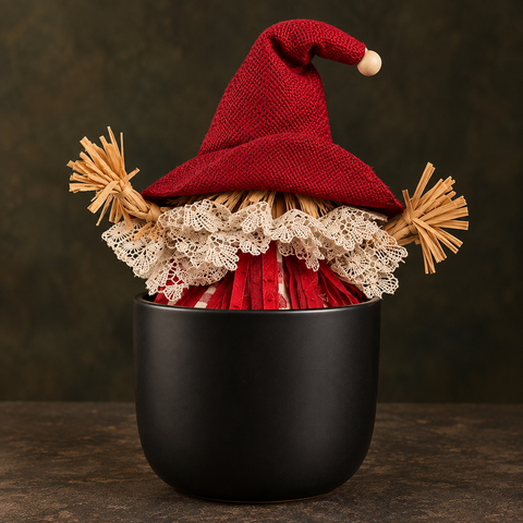Halloween Witch Pot Decoration