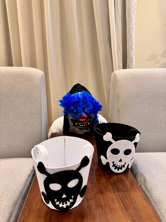 Halloween mask and felt buckets bundle