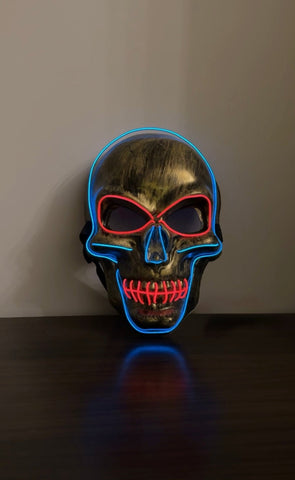 Halloween LED skull mask