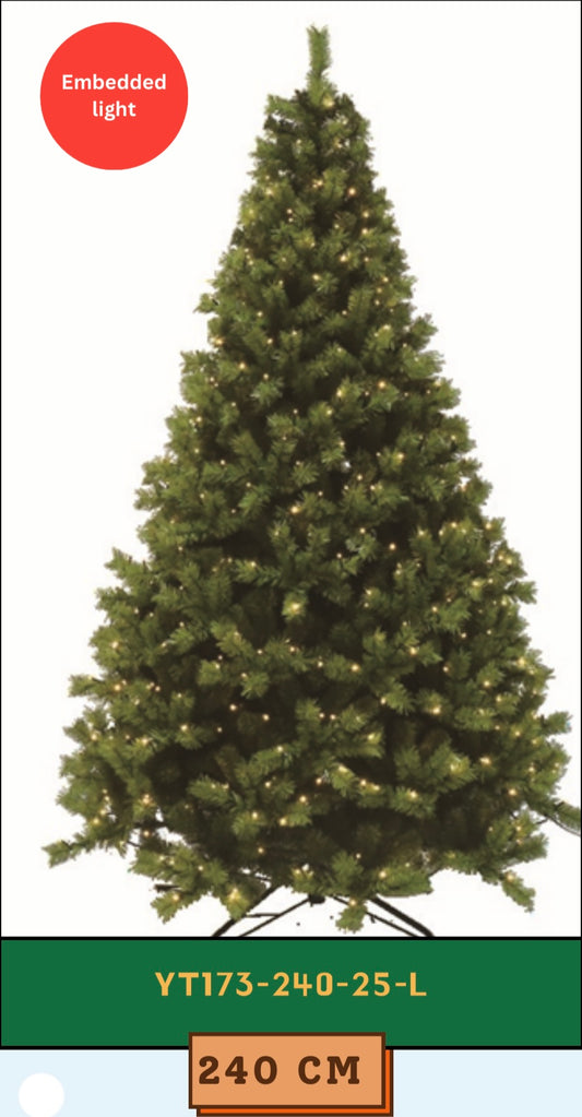 Green Symphony- 2.40m Christmas tree (+30 ornaments)