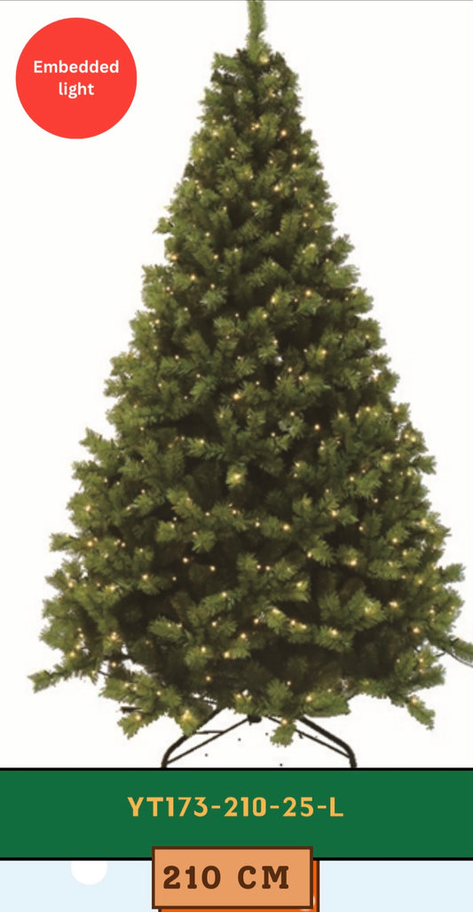 Emerald Dream- 2.10m Christmas tree (+30 ornaments)