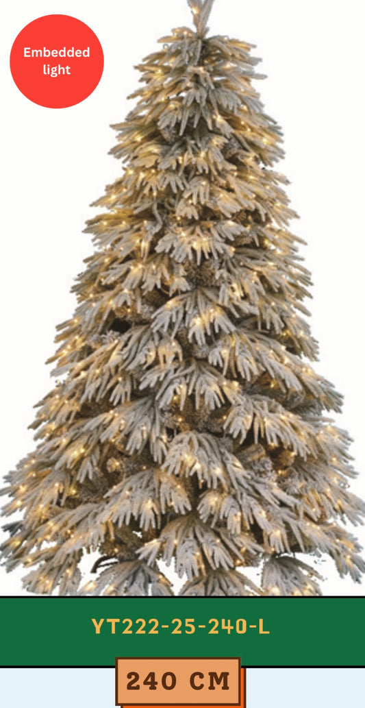 White Mirage- 2.40m Christmas tree (+30 ornaments)