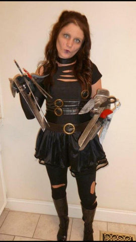 Edward Scissorhands inspired  halloween Costume