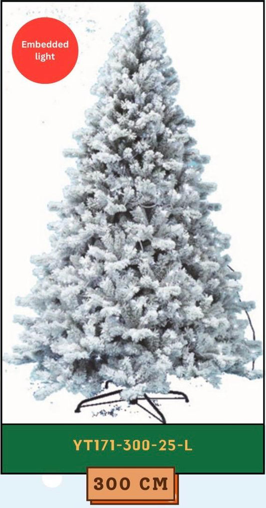 Winter Bloom- 3 m Christmas tree (+50 ornaments)