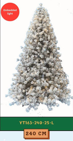 Snow Queen- 2.40 m Christmas tree (+30 ornaments)