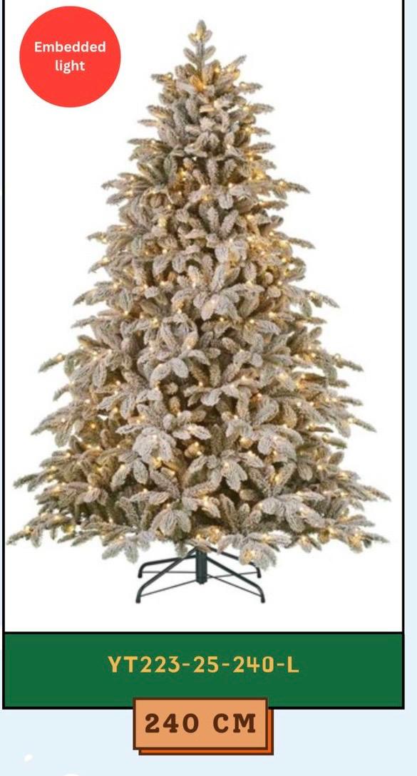 Polar Dream- 2.40 m Christmas tree (+30 ornaments)