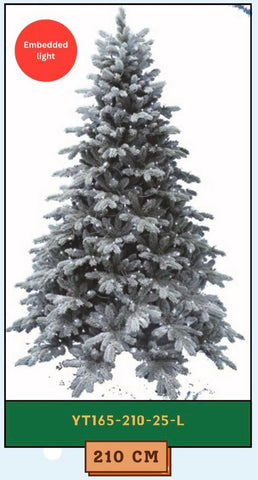 Ice Crystal- 2.10 m Christmas tree (+20 ornaments)