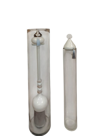 Glass Cylinder Candle Holder Set
