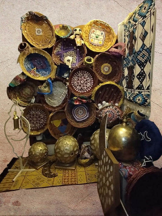 Ramadan Bamboo Basket Display