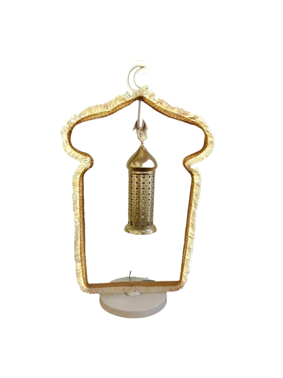 Mosque-Shape Frame with Hanging Lantern