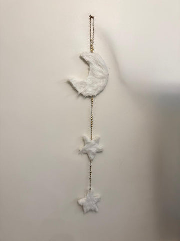 Soft Moon & Star Hanging Charm