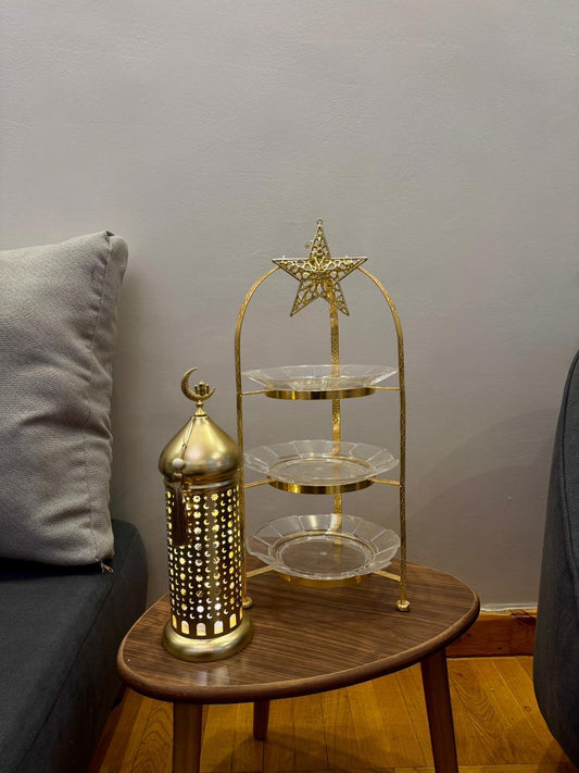 Ramadan gold lantern &  Dessert Stand
