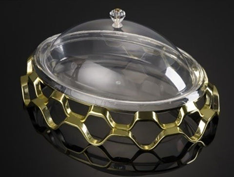 Crystal plexi glass tray with cover