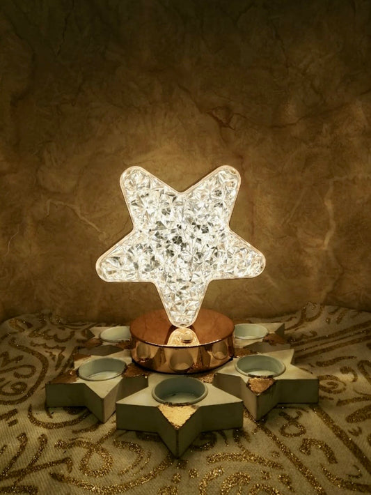 Crystal Star on a gold base