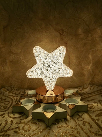 Crystal Star on a gold base