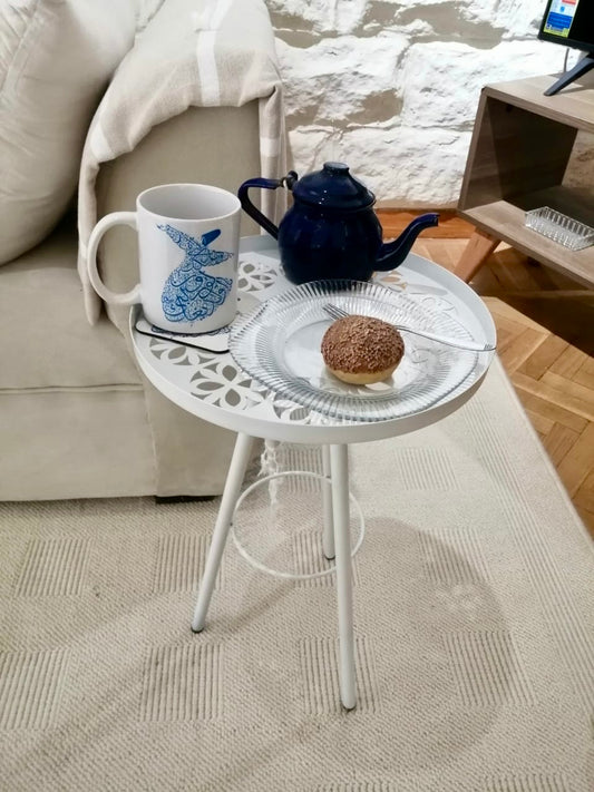 White side table