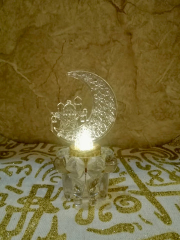 Crystal candle holder