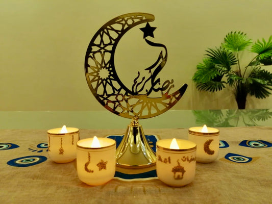 Set of four candle holder