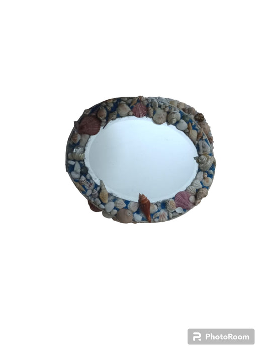 Summer decoration - Shell centerpiece - mirror
