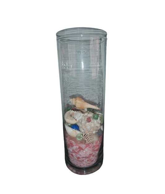 Summer decoration - Shell centerpiece - vase