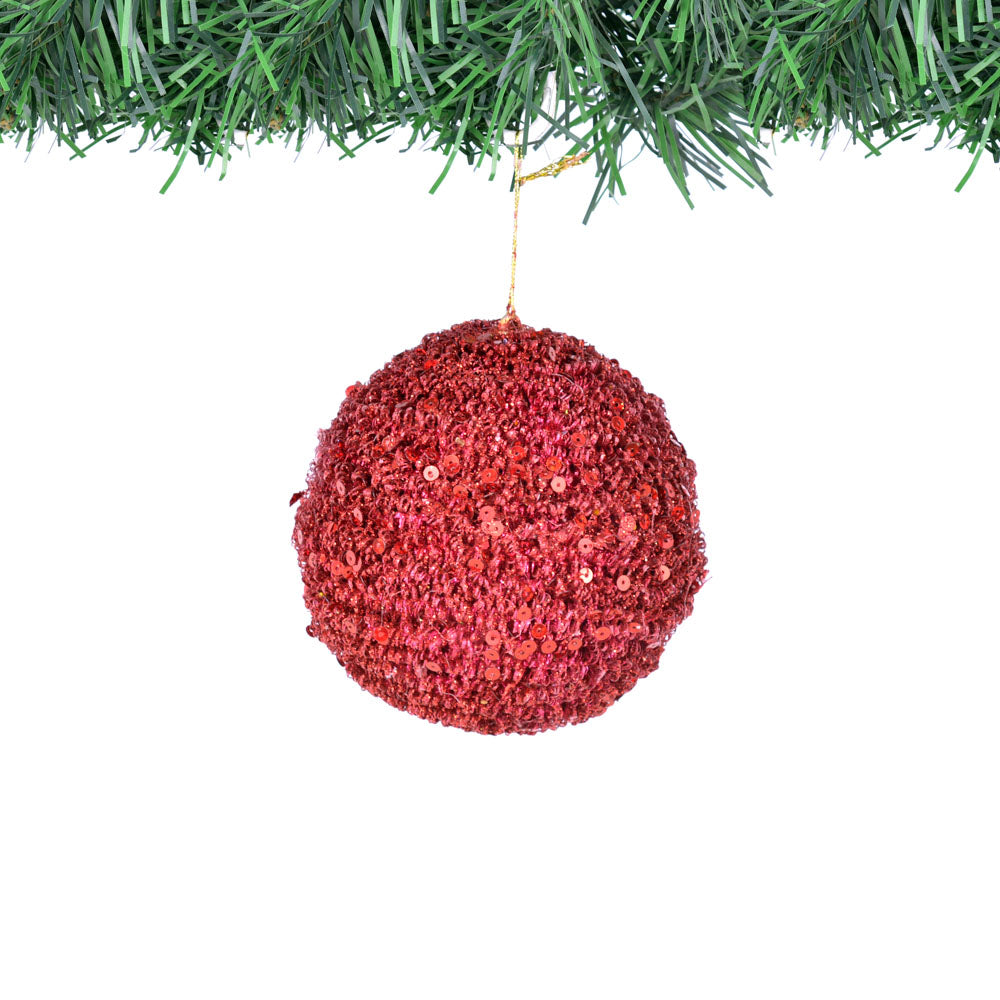 Glittery Christmas Ball - 4 pieces per box