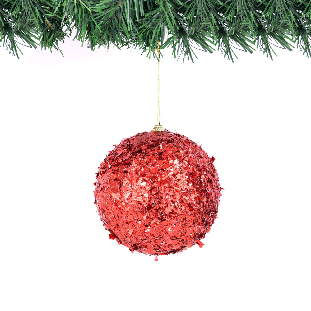 Glitter Christmas Ornament Ball - 6 pieces per box