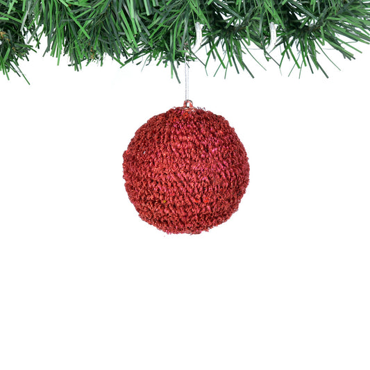 Glitter Christmas Ornament Ball - 4 pieces per box