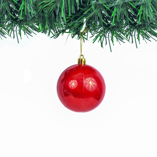 Glossy Christmas Ornament  Ball - 6 pieces per box