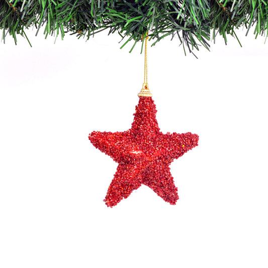 Beads Star Christmas Ornament - 2 pieces per box