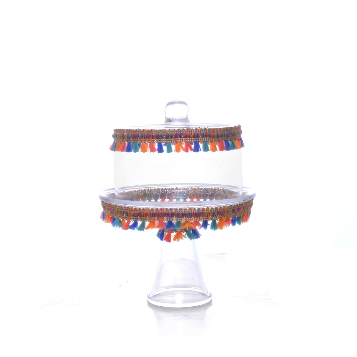 Cake Plate with Colorful Ramadan Decoration