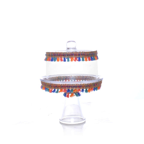 Cake Plate with Colorful Ramadan Decoration