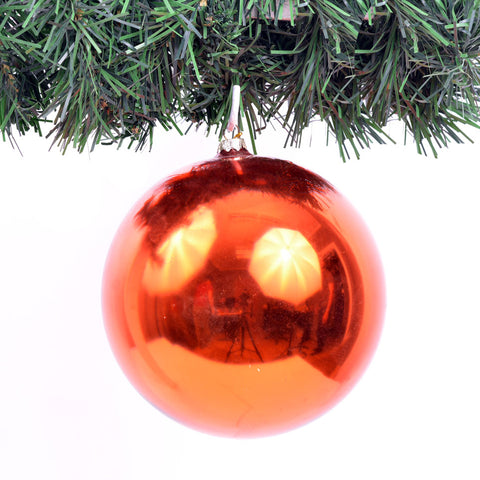 Glossy Orange Christmas Ball