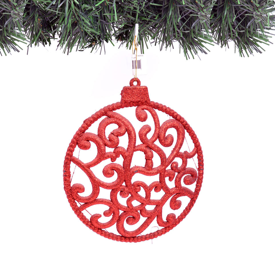 Circle Red Ornament