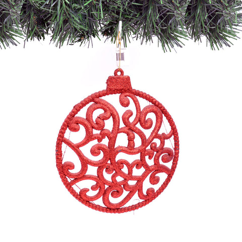 Circle Red Ornament