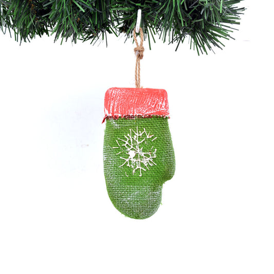 Green Gloves Christmas Ornaments