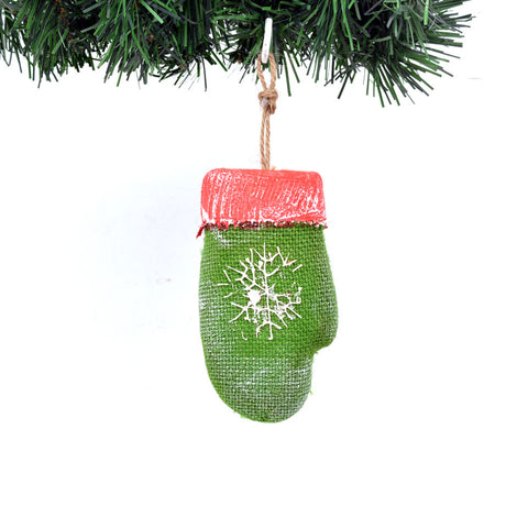Green Gloves Christmas Ornaments