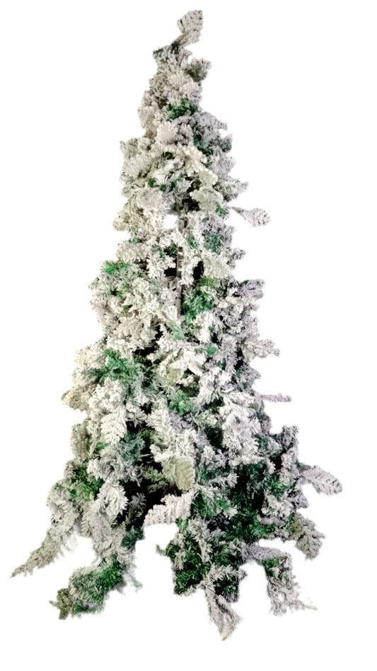 White Christmas tree 2.4 Meters 1200 branches <br>(metal stand 55 cms 350 LED light )