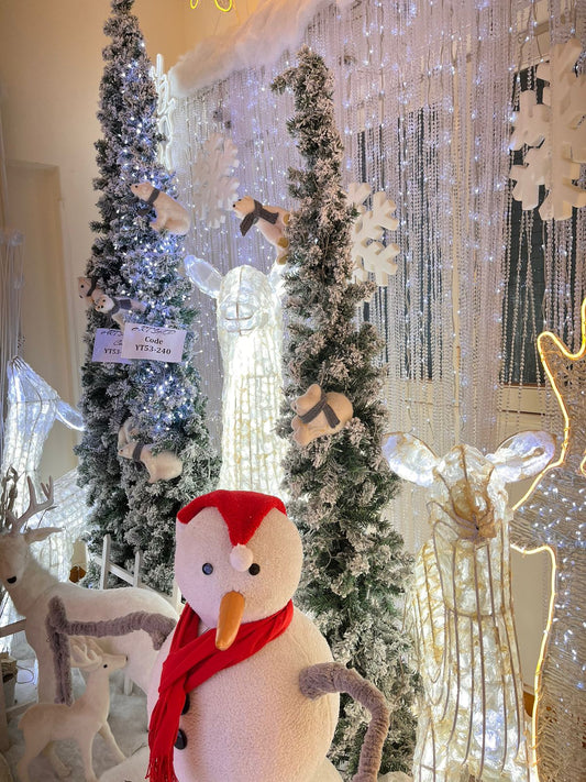 White Conical Christmas Tree 2.1 Meters
