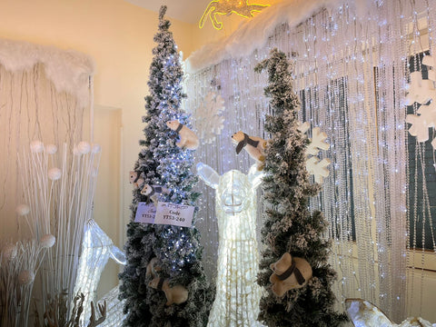White Conical Christmas Tree 2.1 Meters