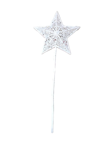 Branch B star B glitter white