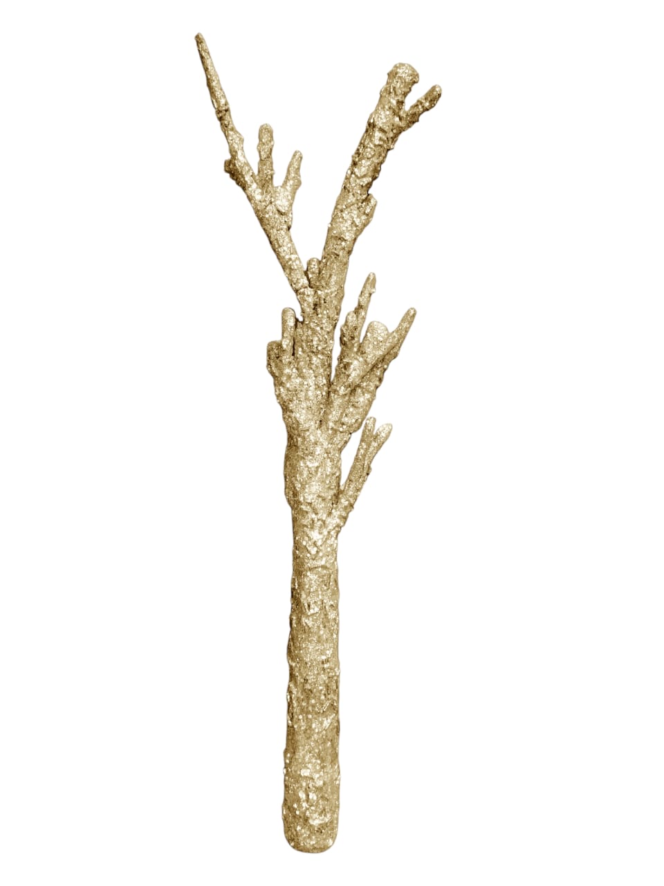 Gold Glitter Tree Trunk Accessory
