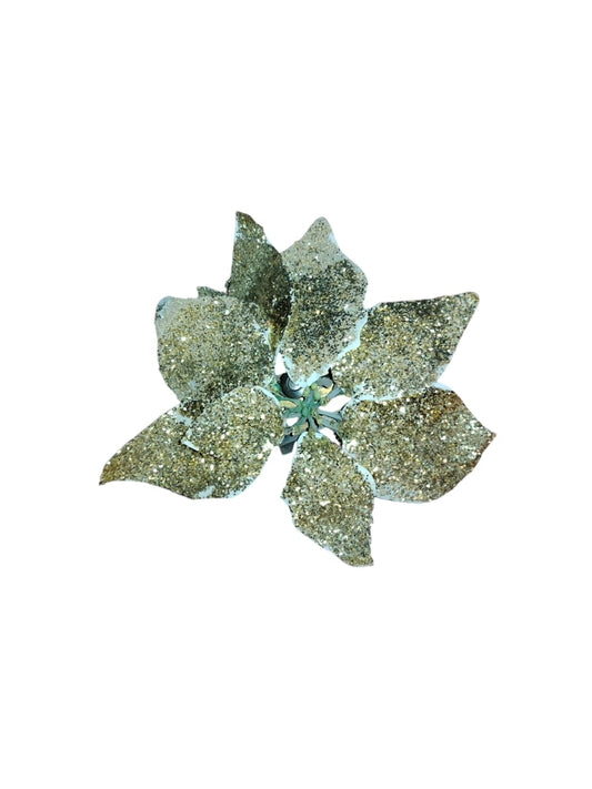 Gold rose glitter and beads