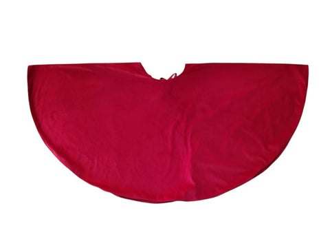 Red Christmas tree skirt