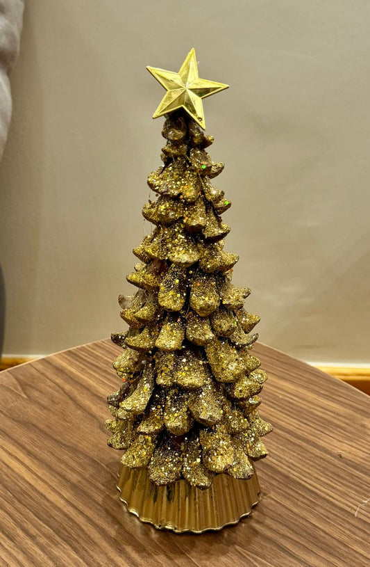 Mini Christmas tree centerpiece