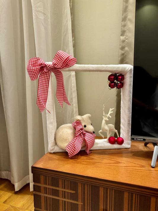 Christmas frame centrepiece