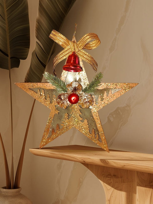 Glittery gold star