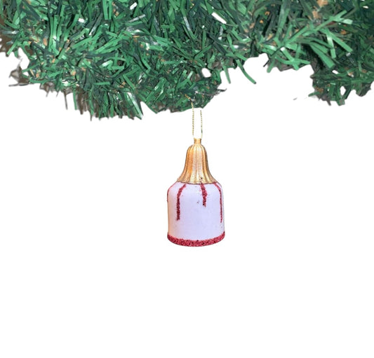 Christmas bell ornament