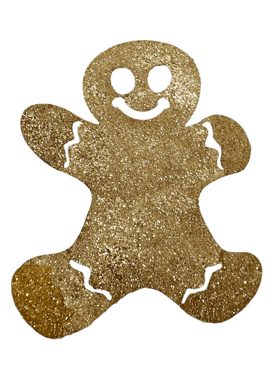 Christmas sparkly gingerbread ornament